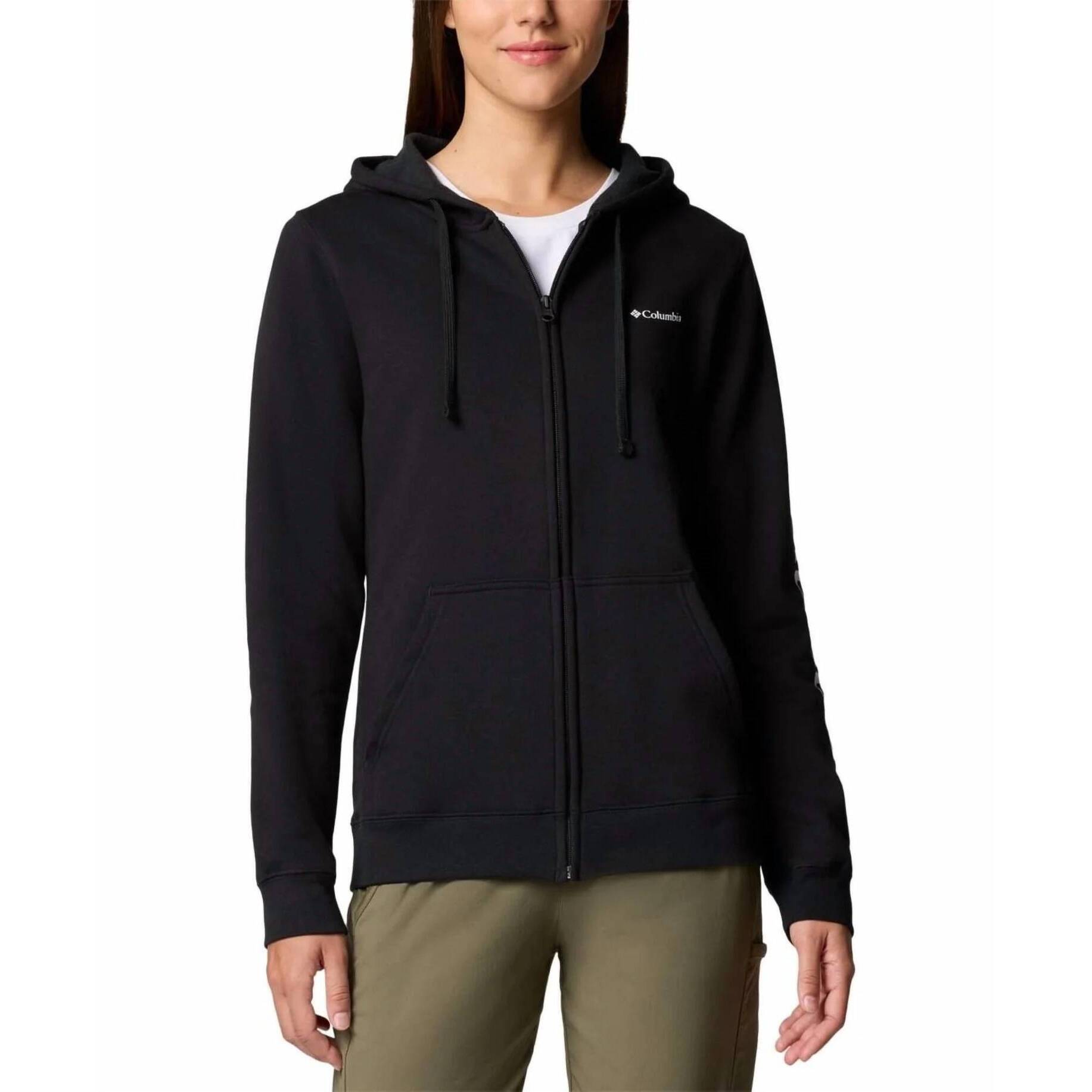 New Columbia Cape Lacey Graphic Full-Zip Hoodie In Black